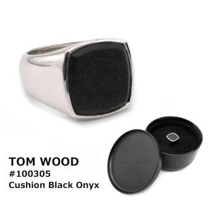 TOM WOOD（トムウッド） リング 指輪 CUSHION BLACK ONYX クッション