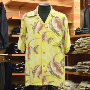 Reminiscence (レミニッセンス) ハワイアンシャツ LT.BLUE ANGEL FISH