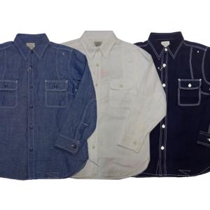 Pherrow's（フェローズ） 長袖 シャンブレー ワーク シャツ L S 720ws