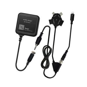 ケーブル交換型マルチ充電器 iPhone Android ガラケー対応：NIIセット