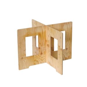 コンパネ作業台 X脚 組立て式 ペケ台・簡易台(H600×W900mm（2組