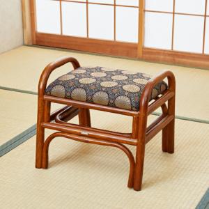 正座椅子 2脚組 天然籐 ラタン らくらく座椅子 ロータイプ : マックス