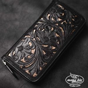 DEEP ZONE ディープゾーン ライダーズウォレット#51228 背鰐クロス大