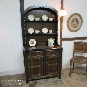 イギリス アンティーク 家具 ドレッサー カップボード キャビネット