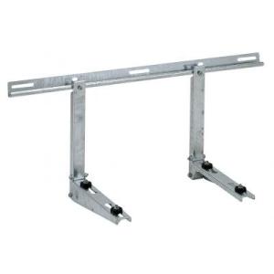 壁面置台 K-AK6G7 エアコン 室外機 台 置台 架台 シルバー 塩害 2段