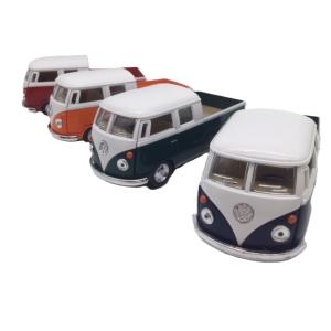 ミニカー 1/24 MOTORMAX VW ワーゲンバス ダブルキャブ ピックアップ