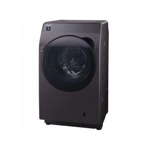 SHARP ドラム式洗濯乾燥機 ES-WS14-TR (ブラウン系・右開き) : 家電