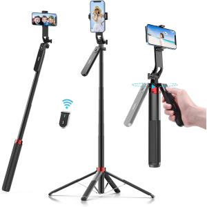 自撮り棒 insta360用 超軽量 カーボン 1.2M 任意長固定 1/4インチネジ