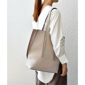 SHIPS any トートバッグ any: ポーチ付き バイカラー A4 トート バッグ