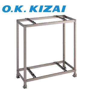 壁面置台 K-AK6G7 エアコン 室外機 台 置台 架台 シルバー 塩害 2段