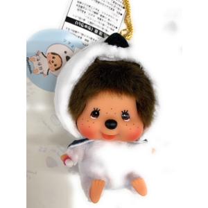 シマエナガ 北海道限定 デコ ラインストーンキーホルダー : 北海道