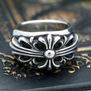フローラルクロスリング シルバー925 メンズ シルバー リング