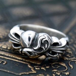 ステンレス リング メンズ シルバー キュービックジルコニア ブラック