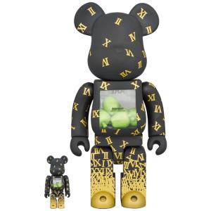 新品】1週間以内発送 BE@RBRICK 招き猫 ペコちゃん 福 黒 100% & 400