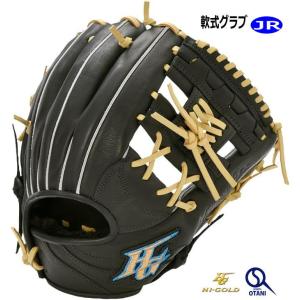 ルーキーズ キャッチャーミット ハイゴールド 軟式 左投 黒 ジュニア