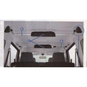 バモスバモスホビオ ルーフインナークロスバー リヤ部分のみ ホンダ