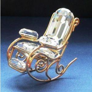 スワロフスキー Swarovski 2004年 廃盤品 『ロッキングチェア, Gold