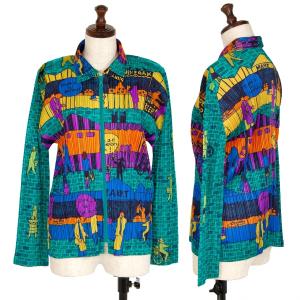 ISSEY MIYAKE（イッセイミヤケ） プリーツ1Bジャケット 青2