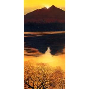 日本画 原画 宍道湖荘厳 （M150）227．3×145．4 仮額付