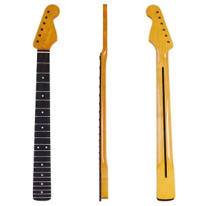 トラ杢メイプルネック STストラトタイプ交換用ネック ギターパーツ