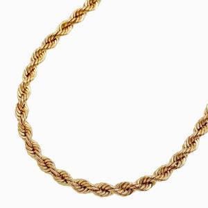 18金ネックレス ホローチェーンネックレス K18チェーンネックレス 中空