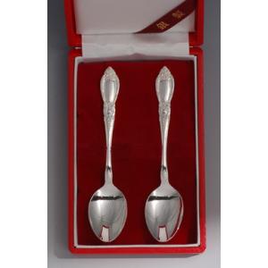 銀製カトラリー「鶴亀」スプーンセット : 銀食器・銀製器の老舗上田