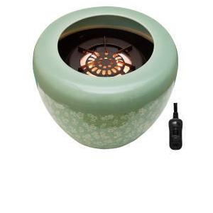 メトロ：ハロゲンヒーター火鉢（薄緑）/MK-44-GN : メロウハウス