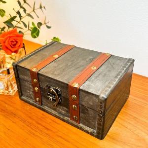 アンティーク 宝箱 大サイズ / トレジャーボックス インテリア 収納
