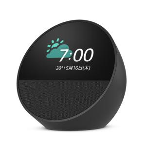 Echo Spot（2024年発売）- ブラック : らいぶshop - 通販 - Yahoo
