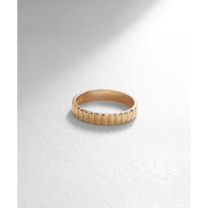 COCOSHNIK（ココシュニック） 指輪 リング K10ミル縦溝リング