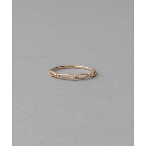 ete（エテ） 指輪 リング 「レイヤード」 K10YG クロス リング