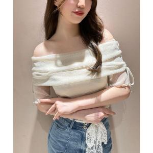 NOTRE emor（ノートルエモア） ブラウス シャツ tulle veil tops