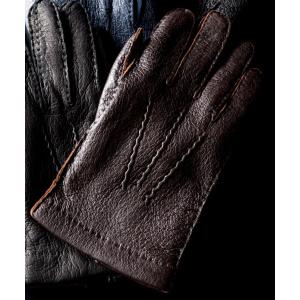 DENTS（デンツ） ペッカリーグローブ/革手袋/アンライニング ダーク