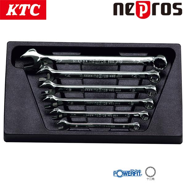 KTC ネプロス コンビネーションレンチセット 6本組 NTMS206 : CarParts