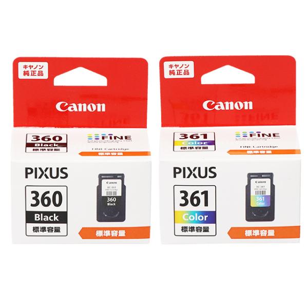 キヤノン（Canon） 純正 BC-360 BC-361 インクカートリッジ ブラック +