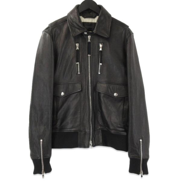 美品 DIESEL BLACK GOLD ディーゼルブラックゴールド レザージャケット