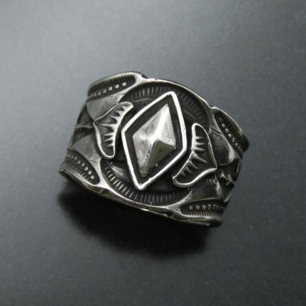 Gary Reeves ナバホ族 リング スタンプワーク ゲーリーリーブス