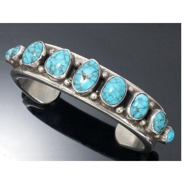 NAVAJO Robert Chee ローンマウンテンターコイズ バングル NAVAJO