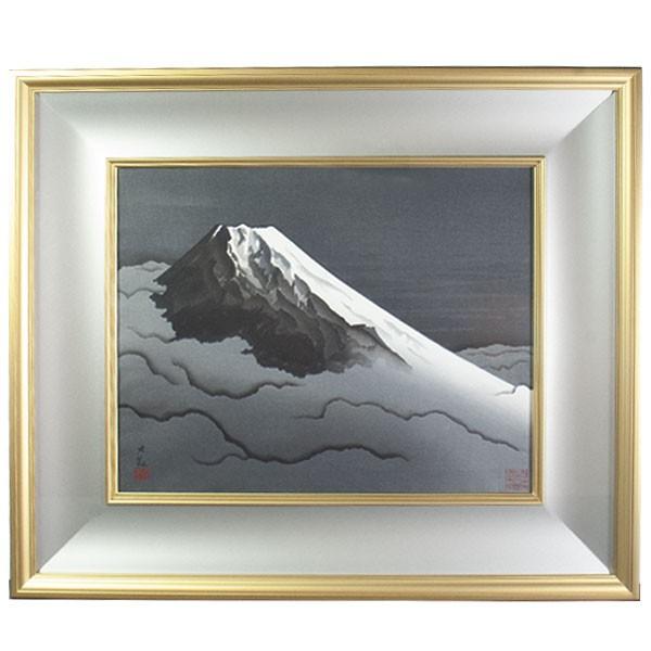 横山大観 「墨絵富士」 工芸画 : アンティーク慈光 - 通販 - Yahoo