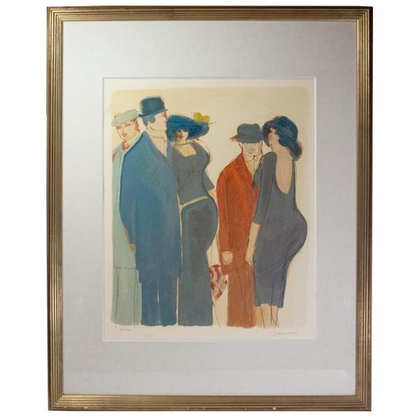 シュノイヤー リトグラフ 版画 「ランデブー」 : アンティーク慈光