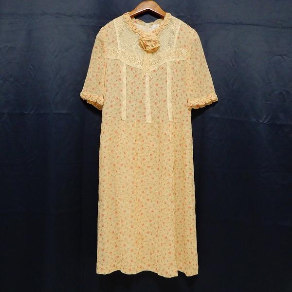 snc インポートロッサ import Rossa ワンピース 46 花柄 フリル レース