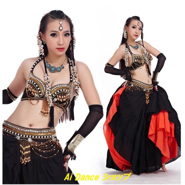 新着 ベリーダンス 衣装 コスチューム トライバル風 ブラトップ