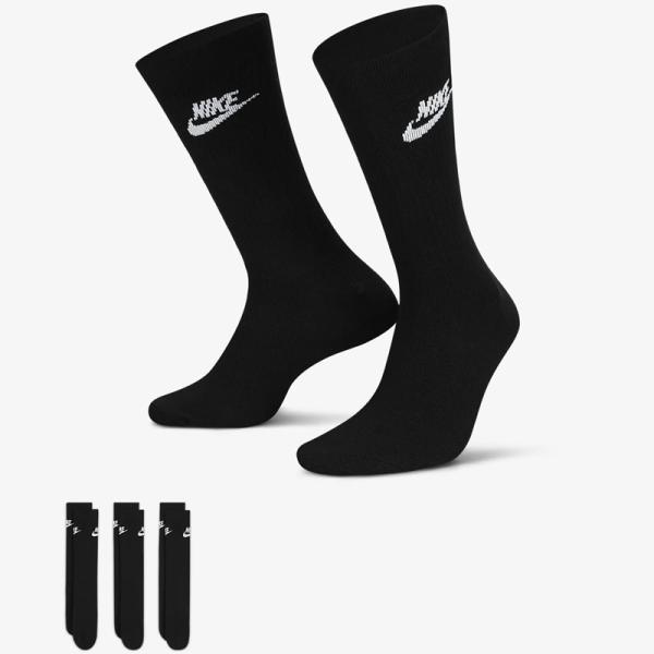 NIKE（ナイキ） 靴下 3足組 クルーソックス メンズ レディース
