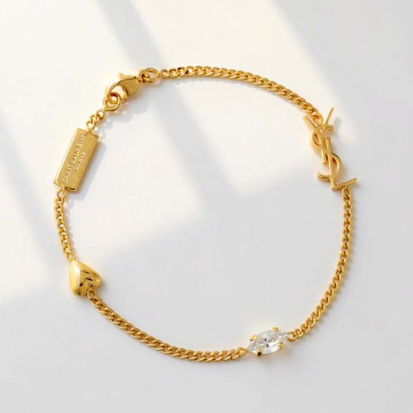 SAINT LAURENT 【並行輸入品】 PARIS ブレスレット カサンドラ ハート