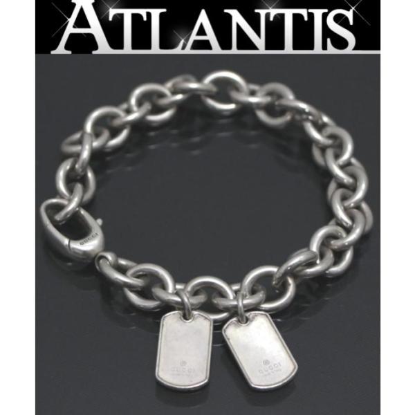 GUCCI（グッチ） ドッグタグ プレート ブレスレット シルバー SV925