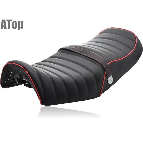 XJR400R 4HM シートアセンブリー パイピングレッド タックロールシート