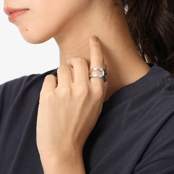 HERMES（エルメス） 指輪 リング オスモズ PM Hロゴ シルバー