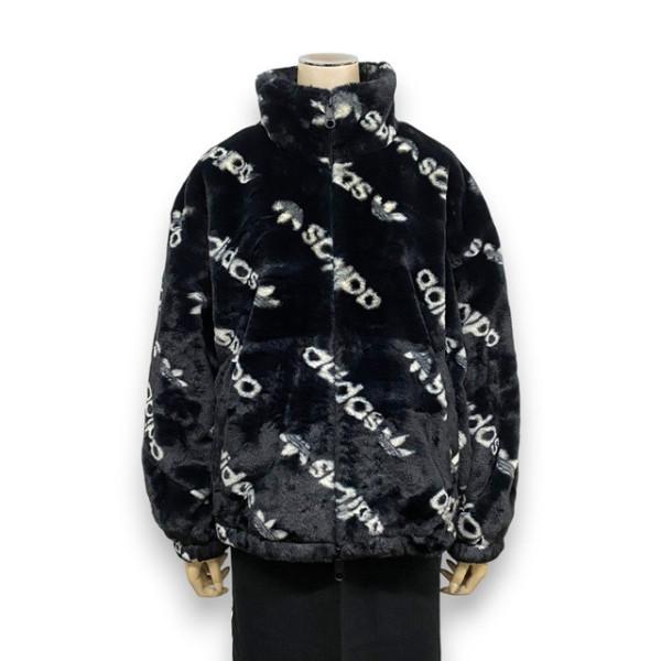 adidas Originals レディース トーナル総柄プリント ファージャケット