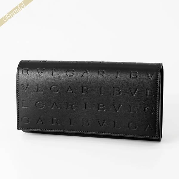 BVLGARI（ブルガリ） 長財布 ブルガリロゴ ブラック 291750 BLK