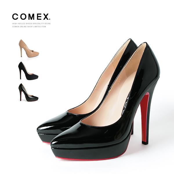 COMEX（コメックス） パンプス プラットフォーム アーモンドトゥ